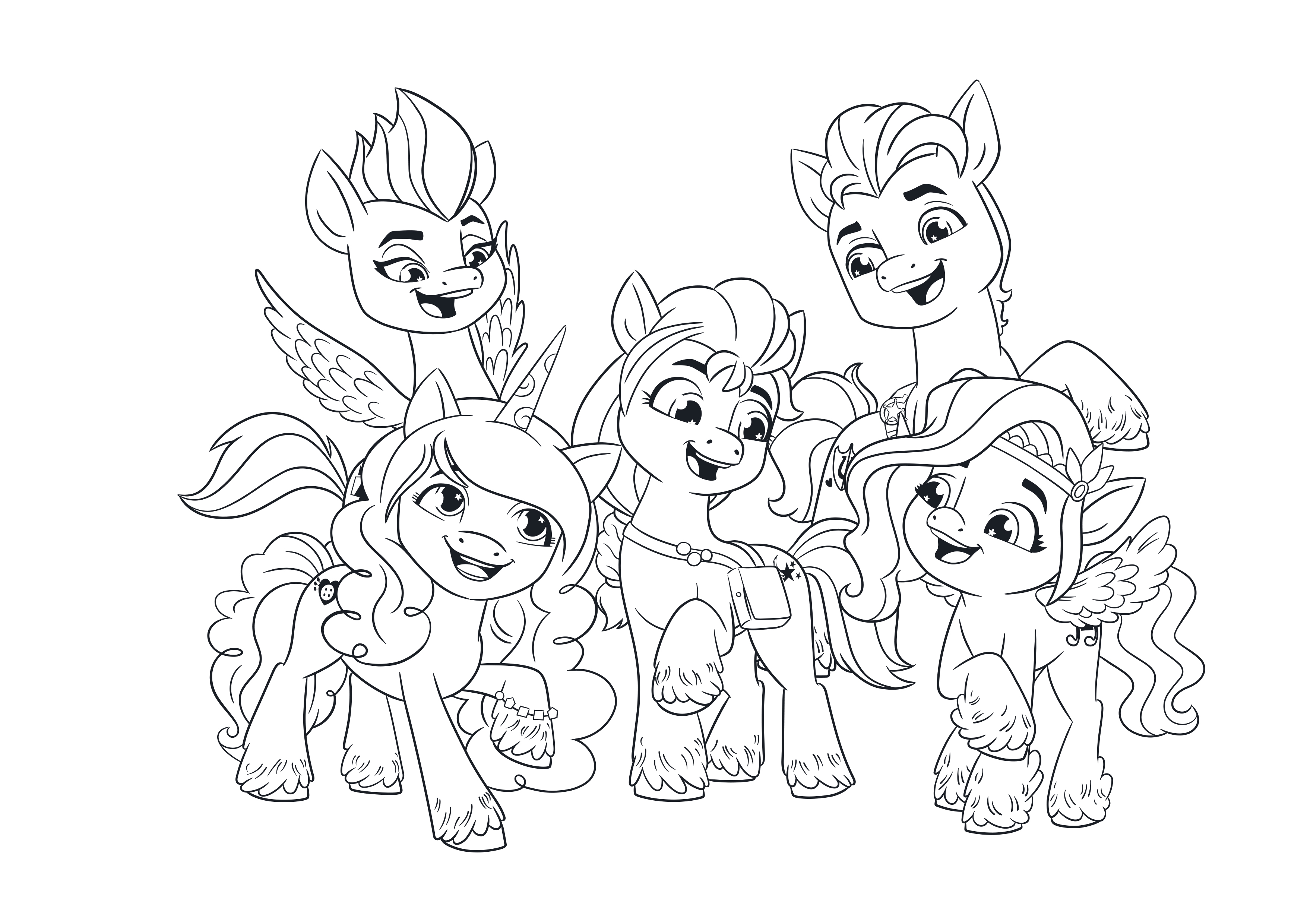 hitch pony coloring page