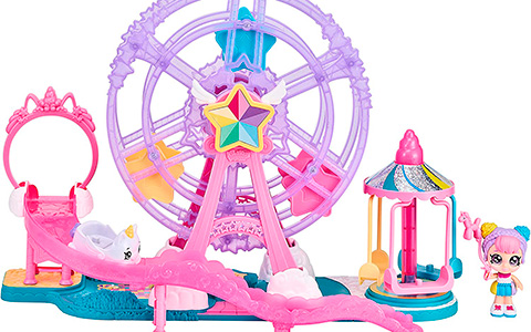 Kindi Kids Minis season 2 Rainbow Unicorn Carnival Playset