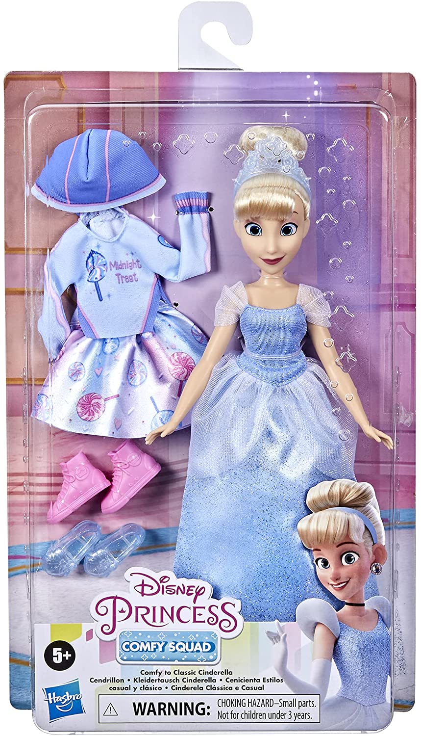 Disney Princess Comfy to Classic Cinderella doll