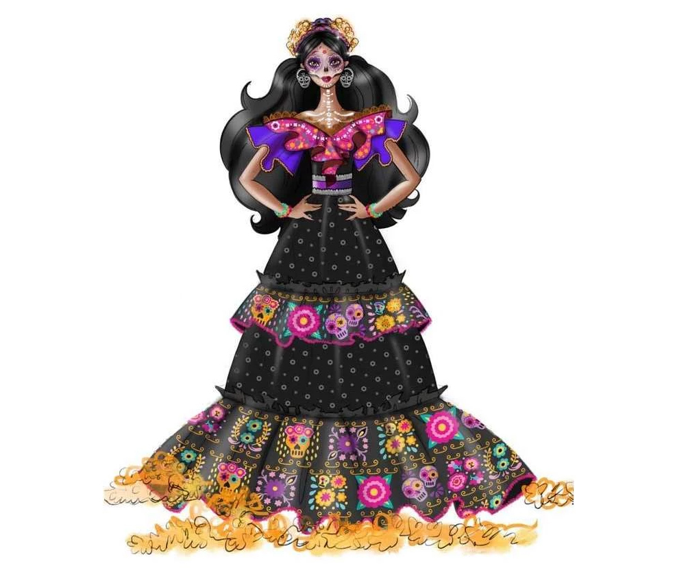 dia de los muertos barbie