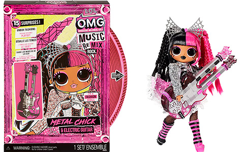 LOL OMG Music Remix Rock single release dolls: Metal Chick, Bhad Gurl, Ferocious, Frame Queen