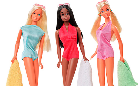 Barbie Signature Malibu Barbie & Friends Vintage Reproduction Gift Set 2021