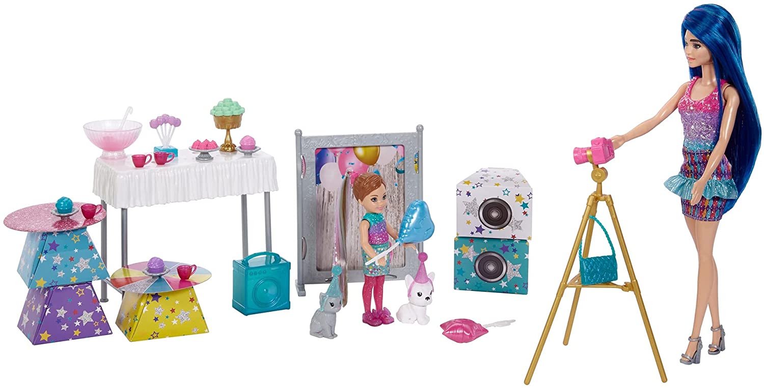 Barbie Color Reveal Surprise Party doll set. 