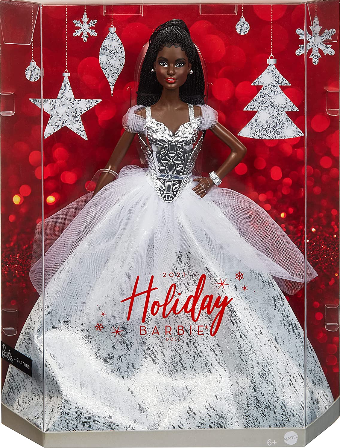 Barbie Signature Holiday 2021 Aa Brunette Braided Hair Doll Is Available Now 