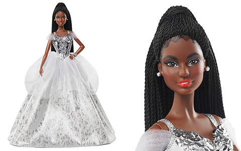 Barbie Signature Holiday 2021 AA Brunette Braided Hair doll is available now