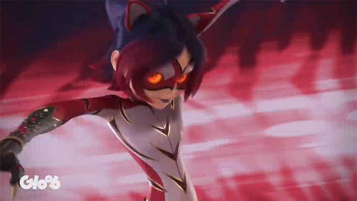 Juleka transforms into Tiger Miraculous Purple Tigress in Ladybug season 4