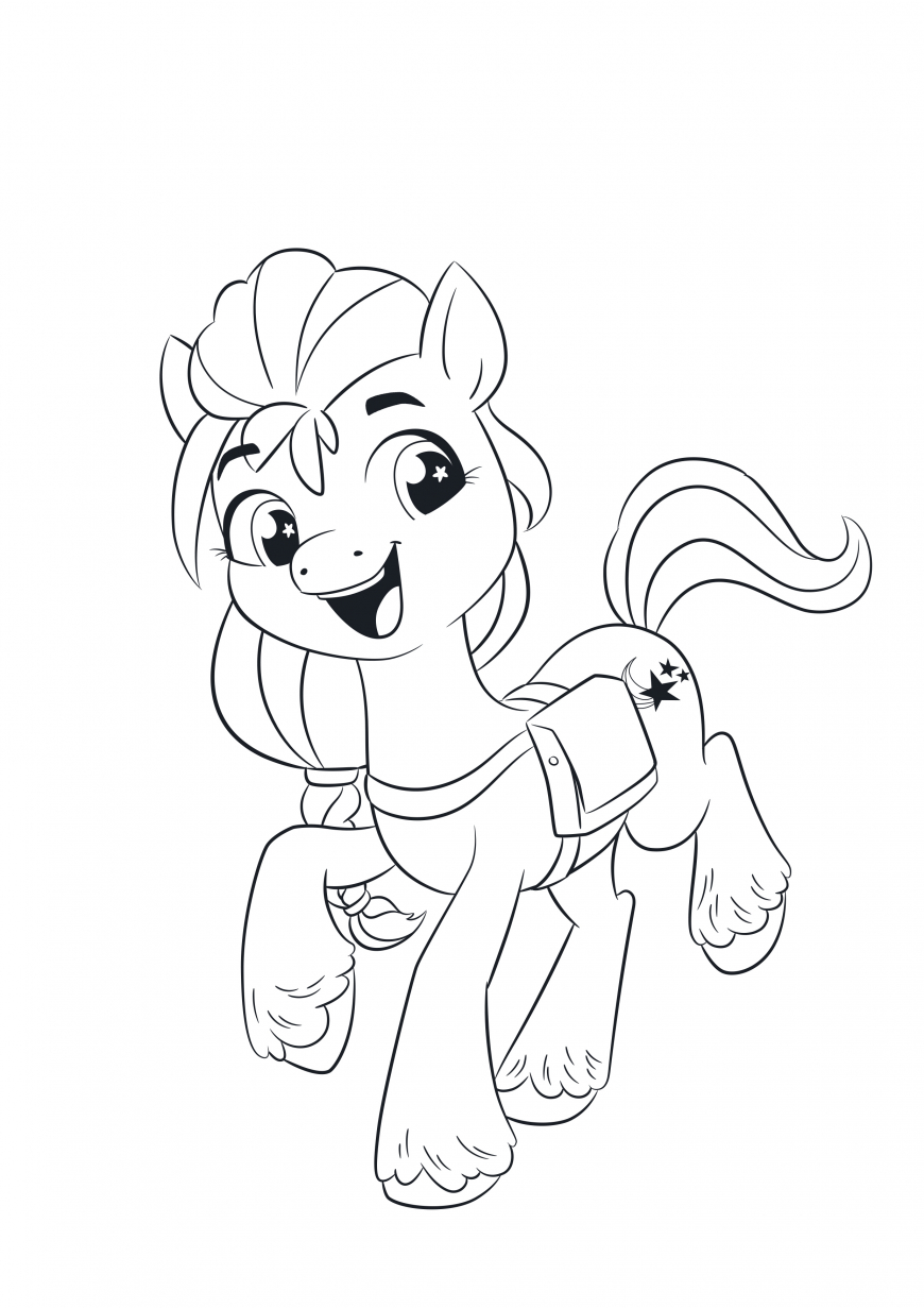 My Little Pony: A New Generation movie coloring page Sunny Starscout
