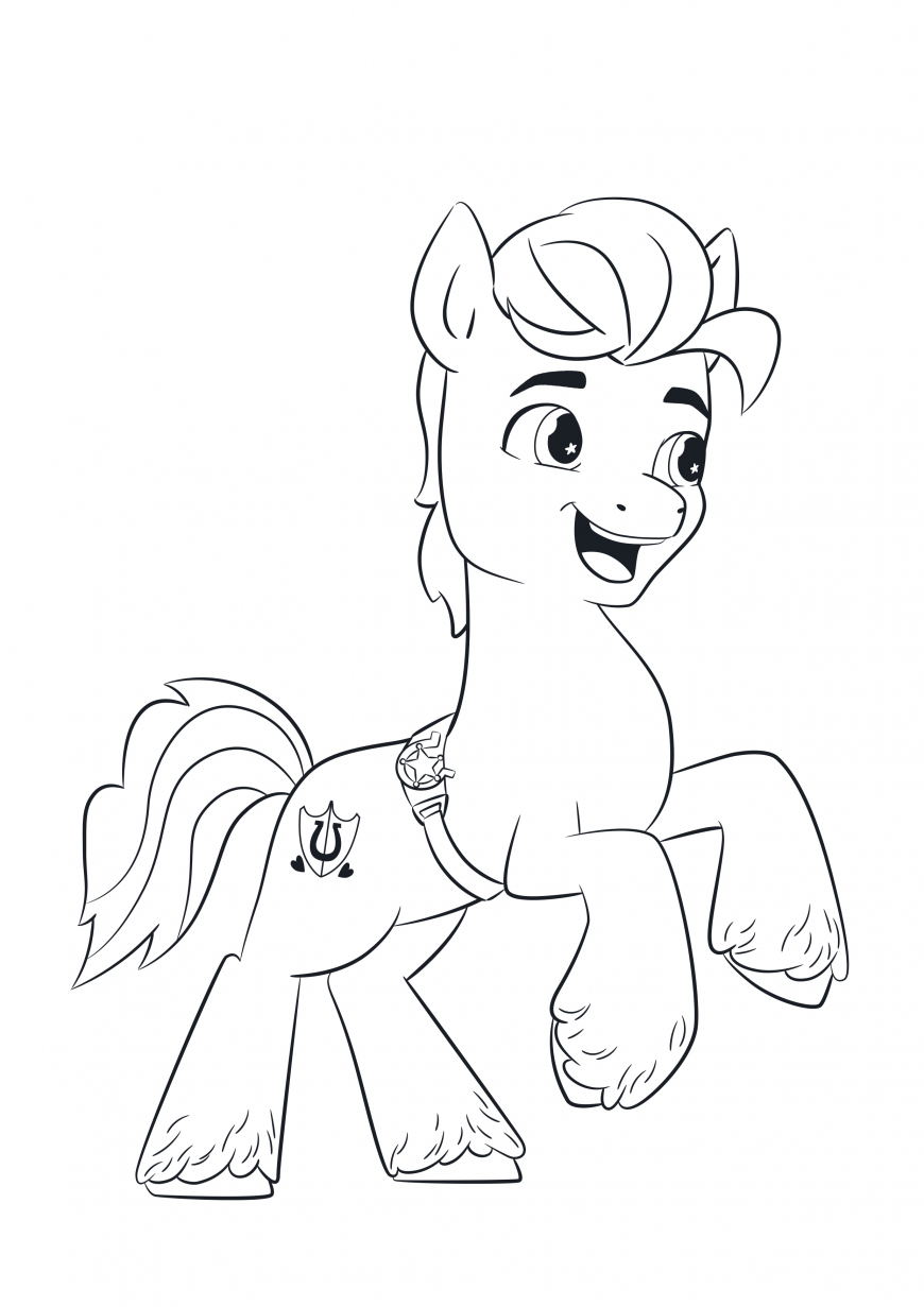 My Little Pony: A New Generation movie coloring page Hitch Trailblazer