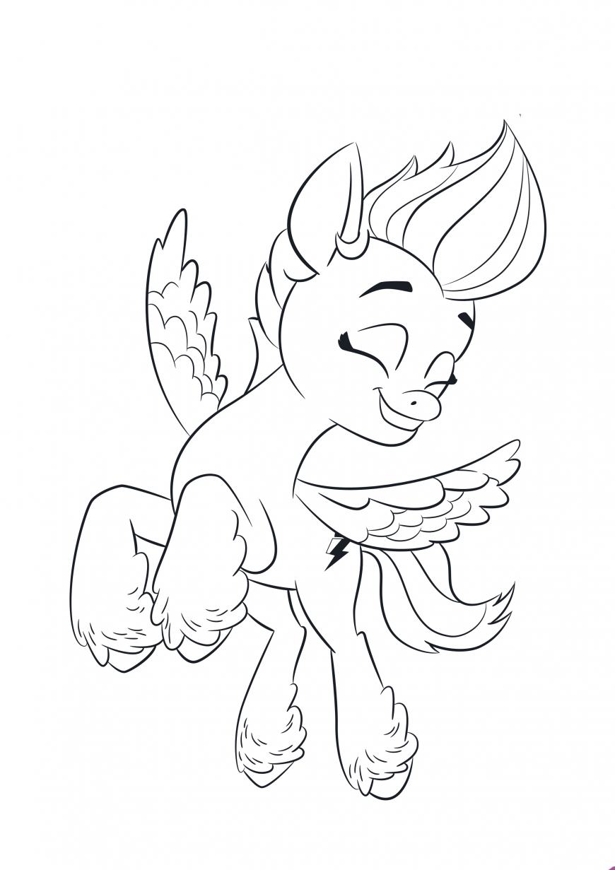 My Little Pony: A New Generation movie coloring page Zipp Storm