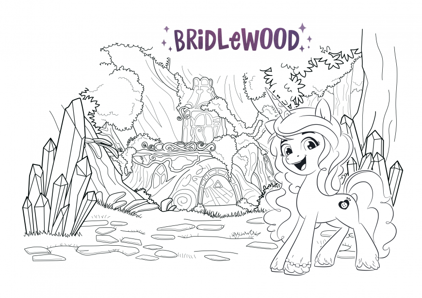 My Little Pony: A New Generation movie coloring page Bridlewood
