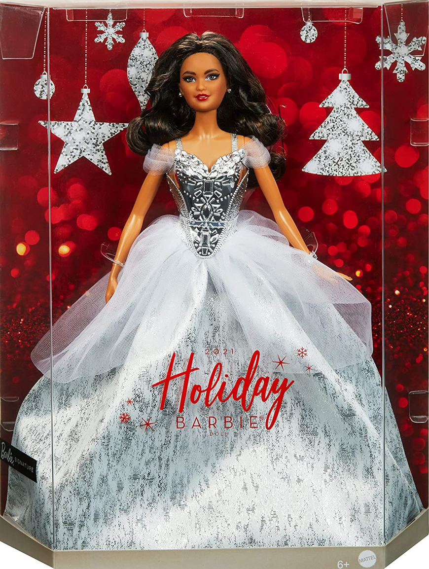 Barbie Holiday 2021 Brunette doll