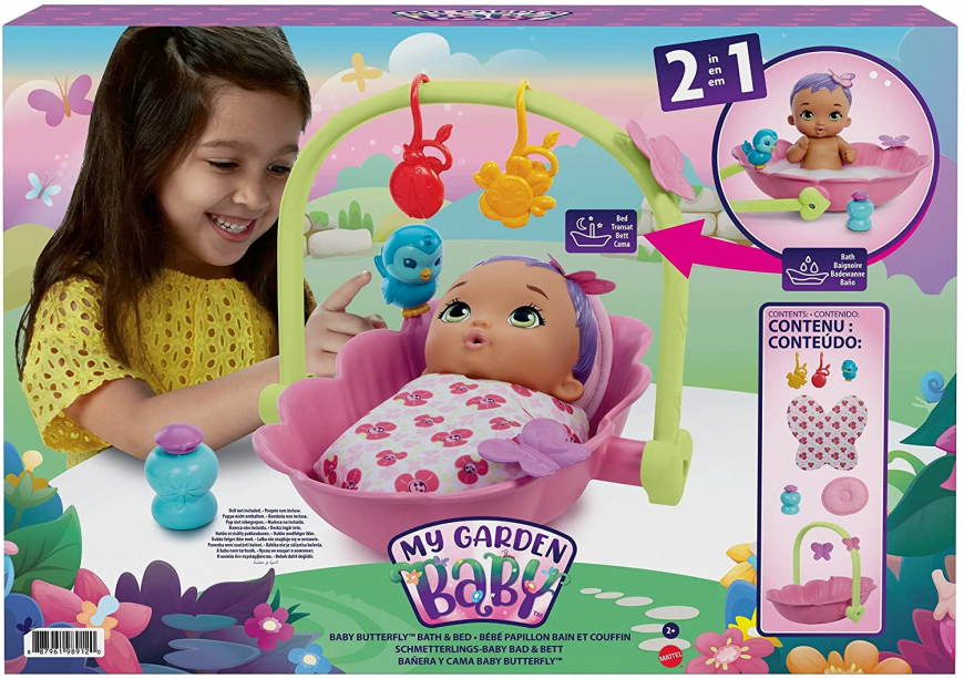 My Garden Baby Bath and Bed doll