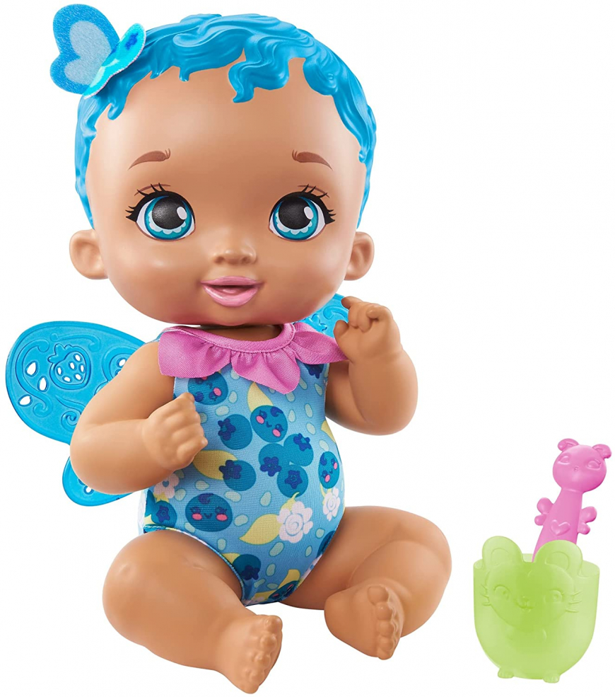 My Garden Baby Berry Hungry Baby Butterfly Doll blue Blueberry-Scented