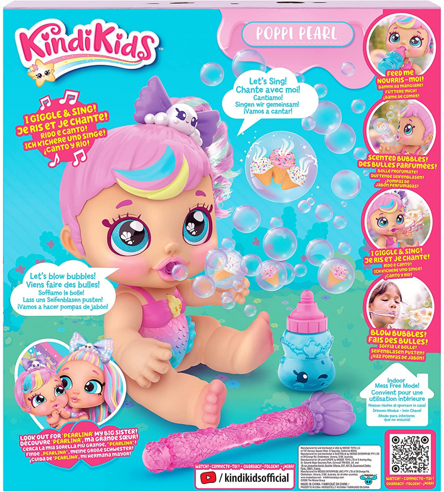 Kindi Kids Bubble ‘n Sing Poppi Pearl doll