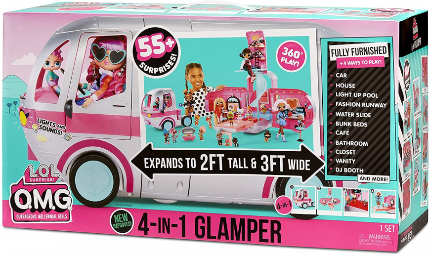 New silver pink LOL Surprise OMG Glamper 2021