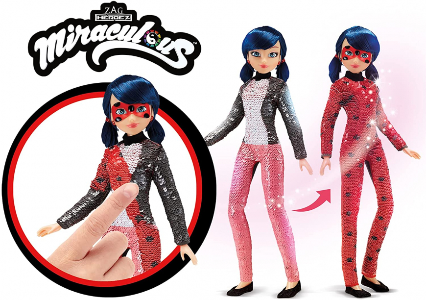 Miraculous Ladybug Deluxe Sequin Flip and Reveal doll