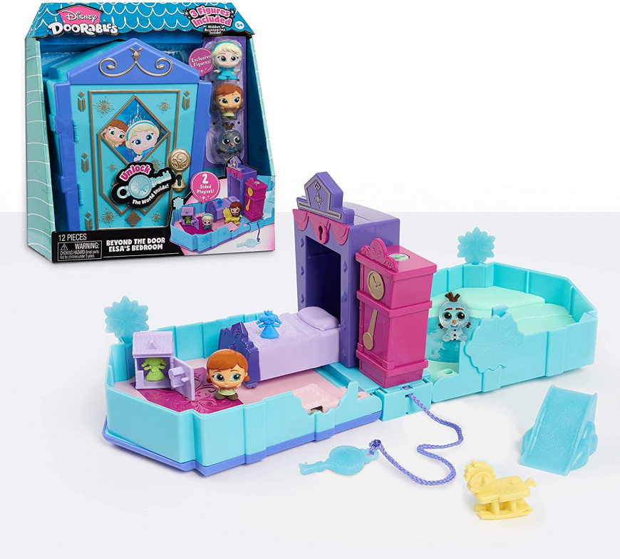 Disney Doorables Beyond the Door Elsa’s Bedroom Playset