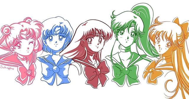 Sailor Moon beautiful fanart from Moy Schiaffino