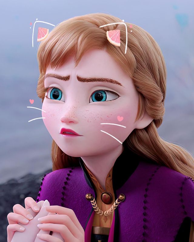 Disney Frozen Elsa and Anna cute profile pictures and phone wallpaper