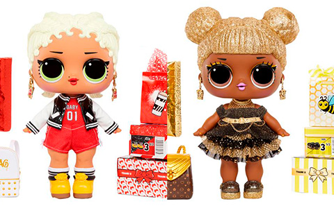 LOL Surprise Big B.B. series 2 dolls: Queen Bee, M.C. Swag