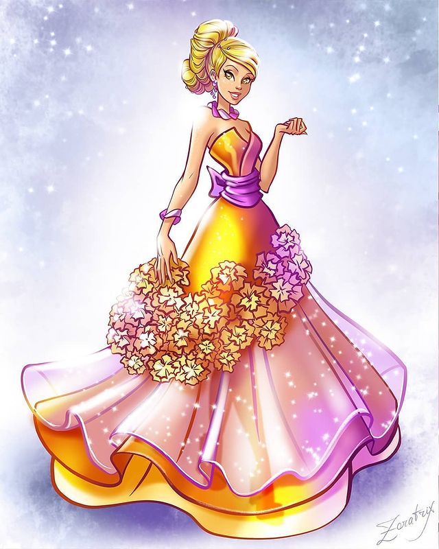 Winx Club Flower Princess art from Zoratrix 