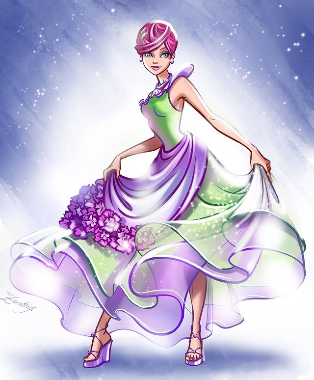 Winx Club Flower Princess art from Zoratrix 