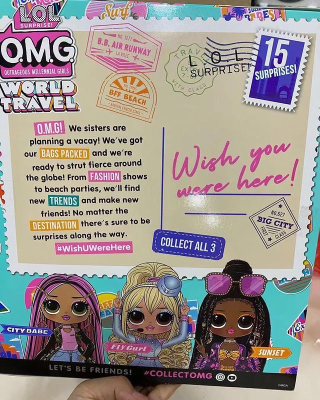 LOL OMG World Travel dolls: Sunset, City Babe and Fly Gurl