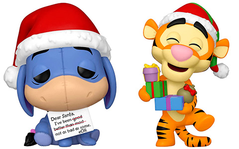 Funko Pop Disney Holiday 2021 toys: Eeyore, Donuld, Daisy, Tigger