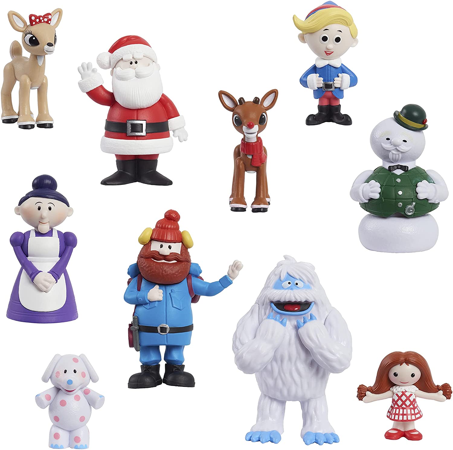 Rudolph The Red Nosed Reindeer 10 Piece Figure Set