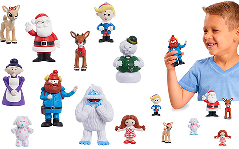 Rudolph The Red-Nosed Reindeer 10-Piece Figure Set