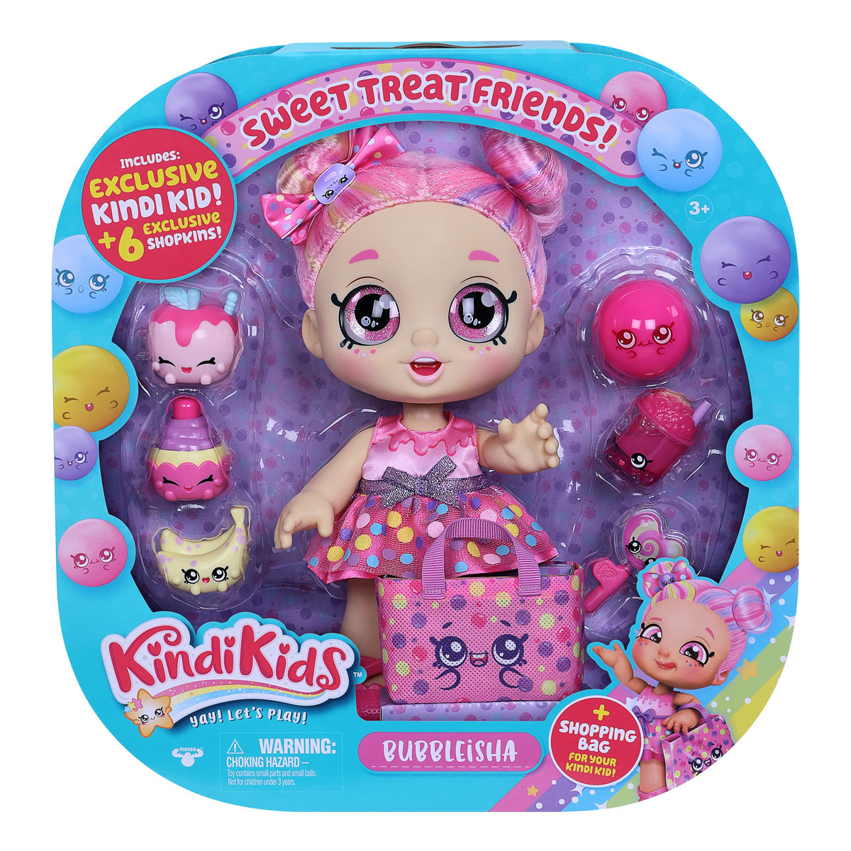 New Kindi Kids Sweet Treat Friends dolls with shopping bag Cici