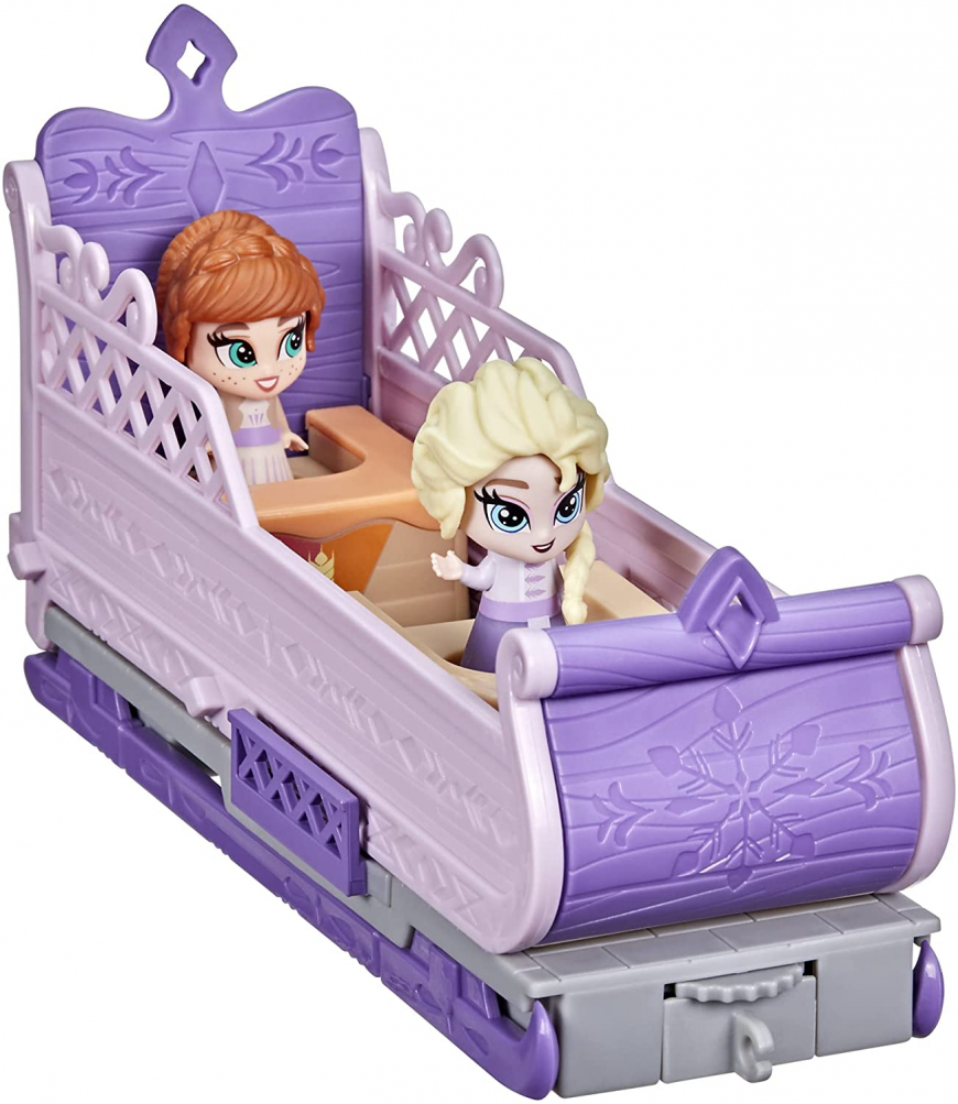 Disney Frozen 2 Twirlabouts Picnic Playset Sled-to-Castle with Elsa and Anna