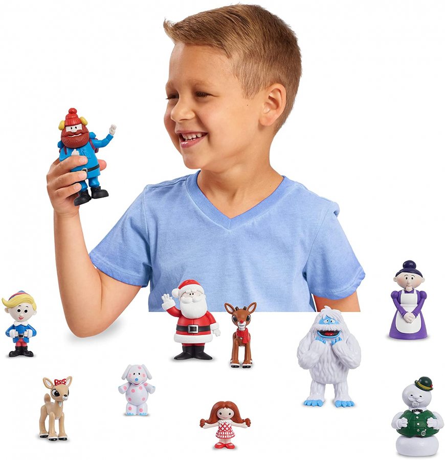 Rudolph The Red-Nosed Reindeer 10-Piece Figure Set