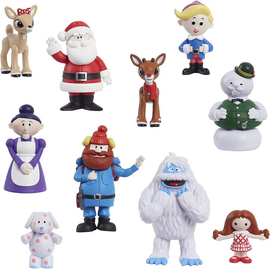 Rudolph The Red-Nosed Reindeer 10-Piece Figure Set