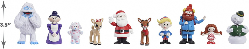 Rudolph The Red-Nosed Reindeer 10-Piece Figure Set