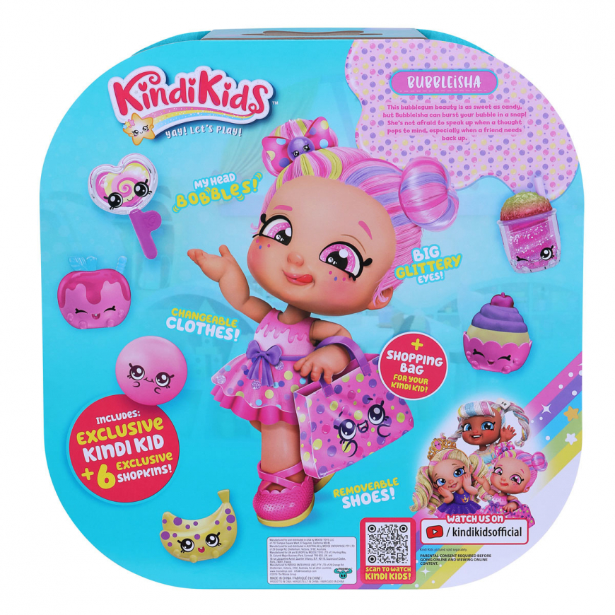 New Kindi Kids Sweet Treat Friends Bubbleisha doll