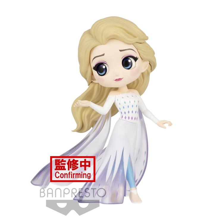 Disney Princess Q Posket Figures Set of 2 Frozen Coronation Anna & Elsa B 
