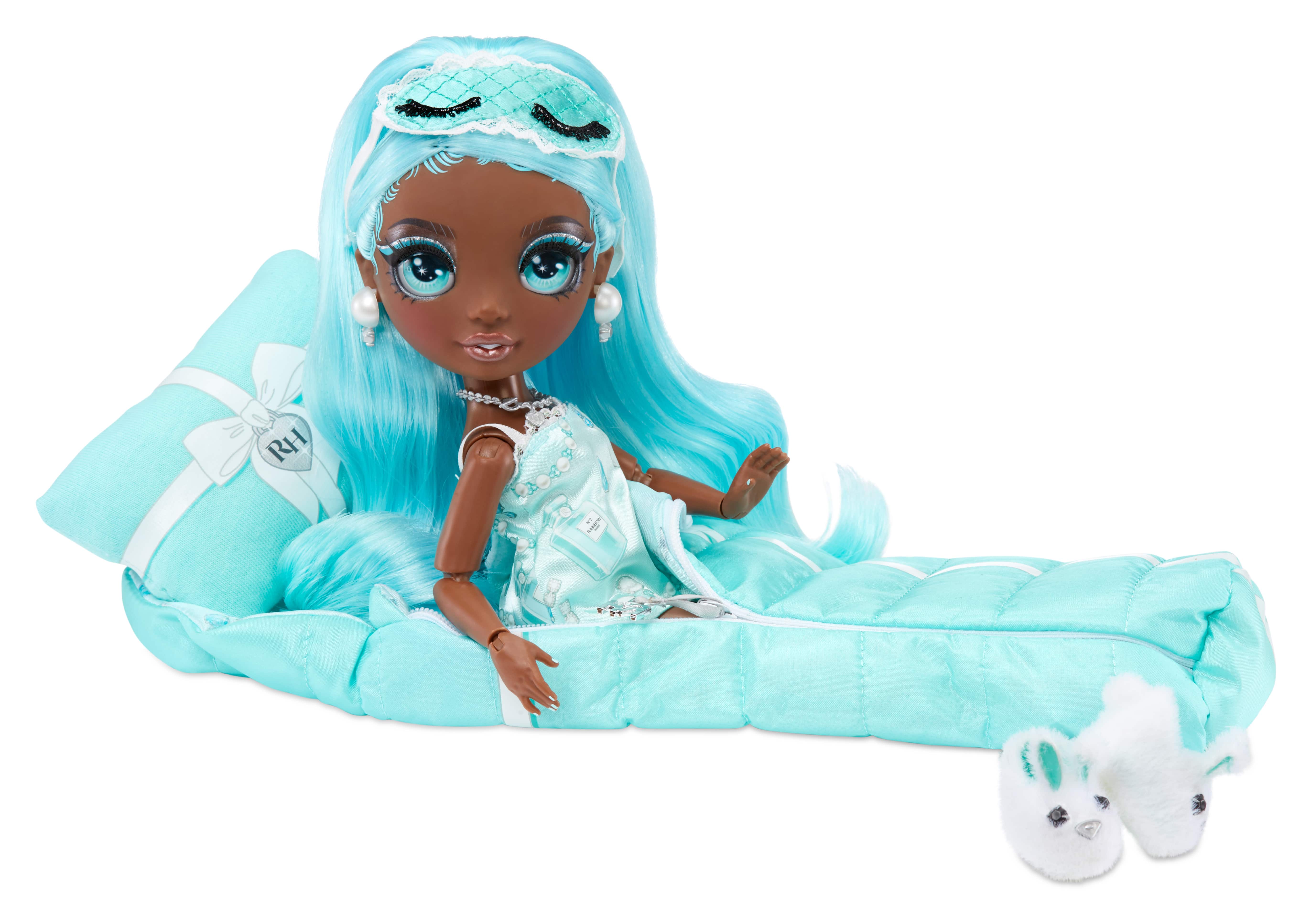 Rainbow High Slumber Party Brianna Dulce Mannequin Rose et Set de Jeu avec  2 Tenues à Assortir, 1 Sac de Couchage & Accessoires de poupées, Cadeau  Parfait pour Enfants de 6 à