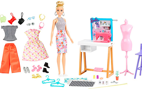 Barbie Fashion Designer doll and Studio