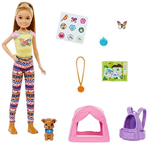 Barbie It Takes Two camping dolls with Backpack, Sleeping Bag and Accessories
