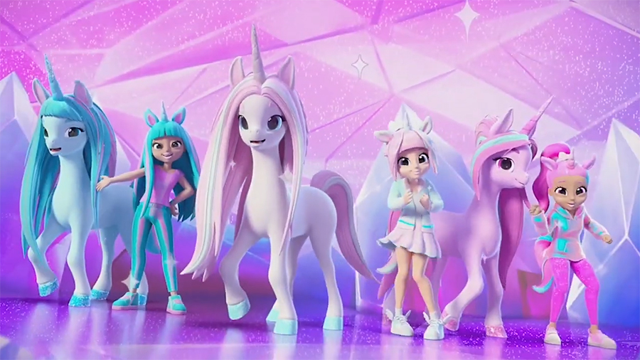 Unicorn shop girl doll