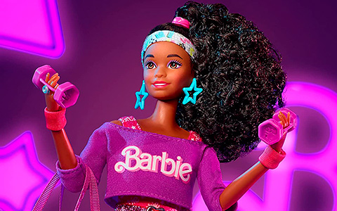 Barbie Rewind 80s edition Workin' Out aerobics doll 2021