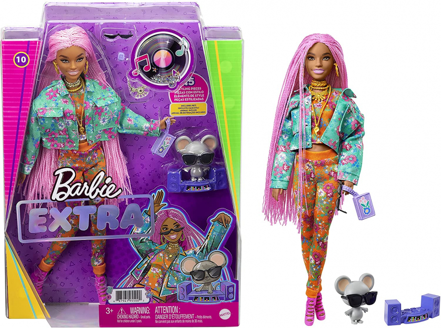Barbie Extra doll with Pink Braids GXF09