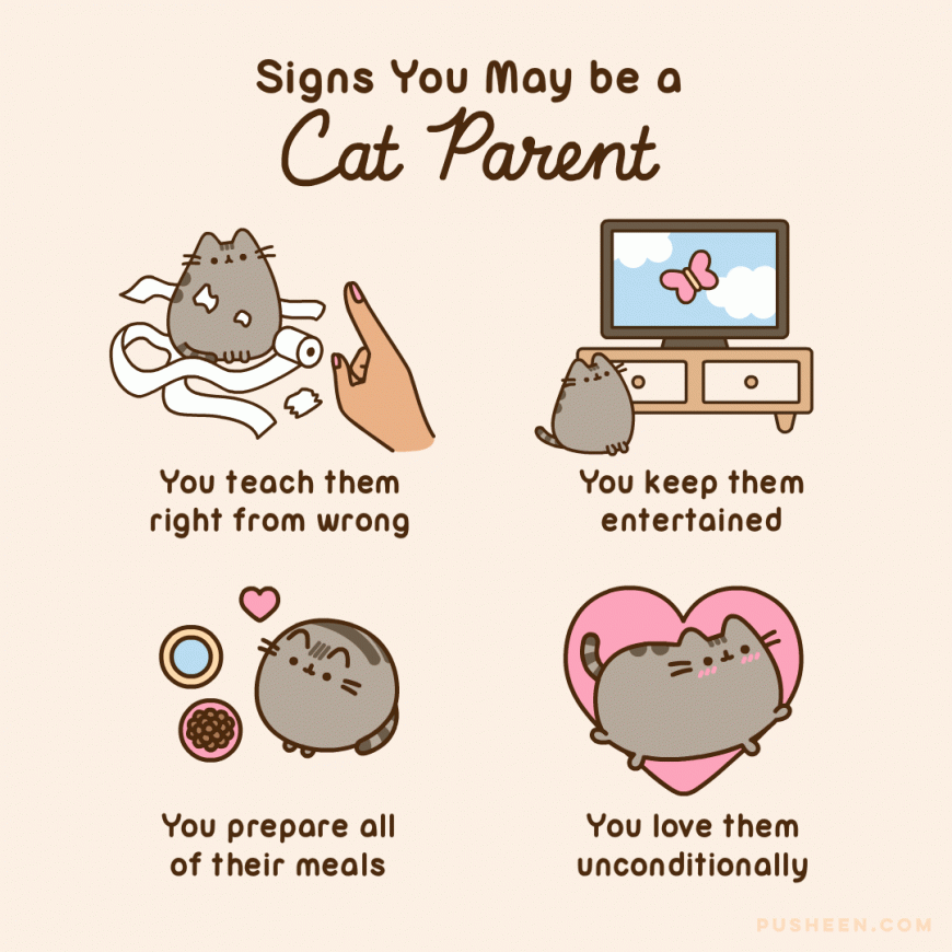 Pusheen cat cute gif animated comics