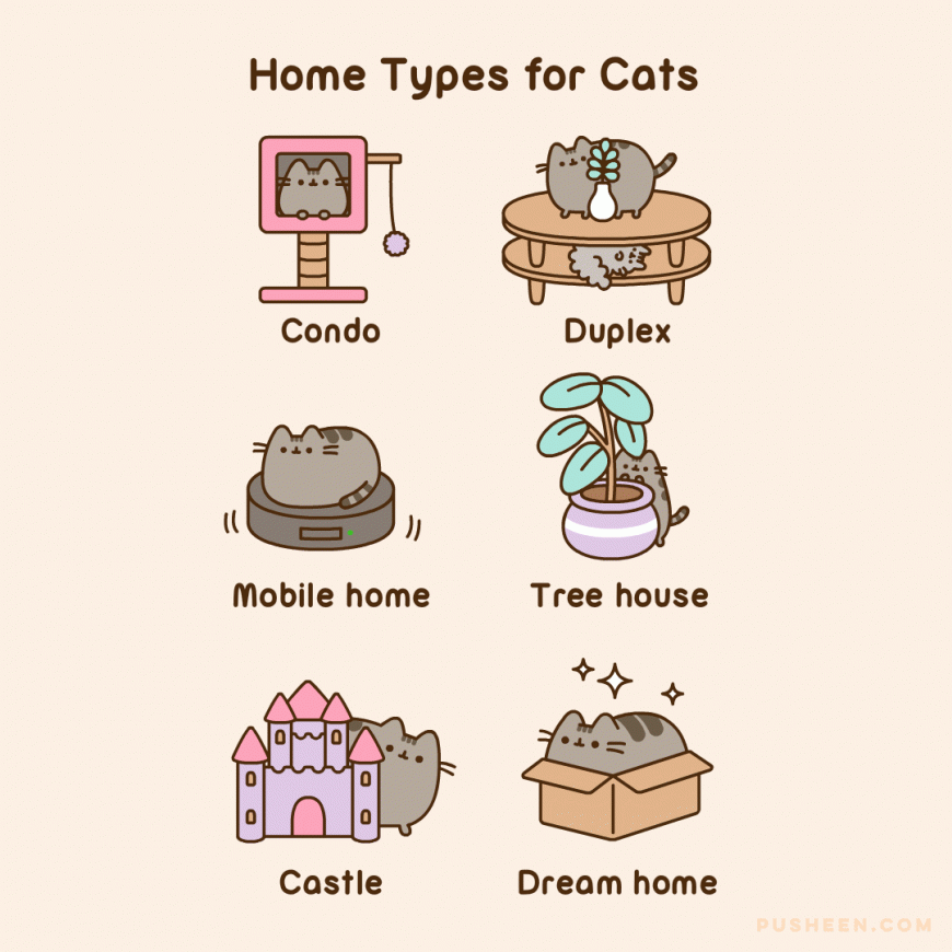 Pusheen cat cute gif animated comics