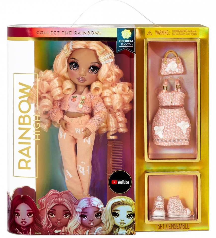Rainbow High Series 3 Peach doll Georgia Bloom doll