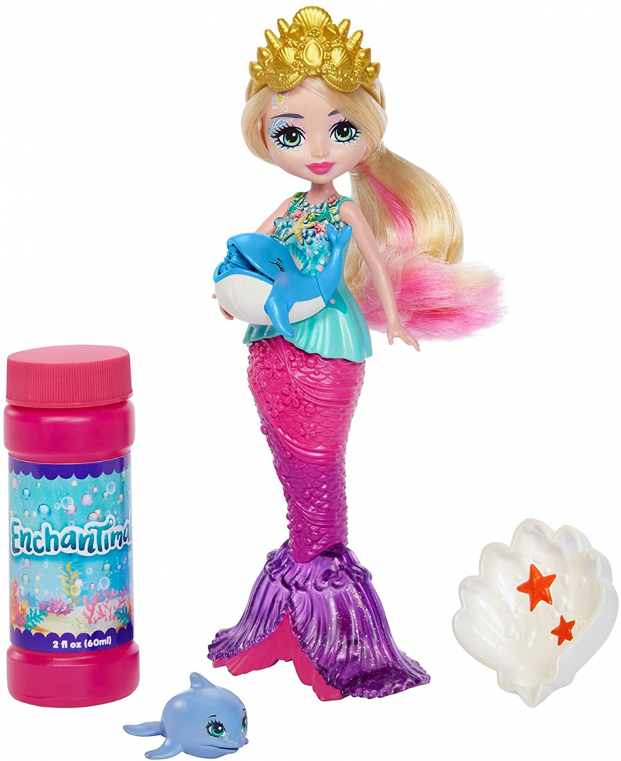 Royal Enchantimals Ocean Kingdom Mermaid with bubble-making whale