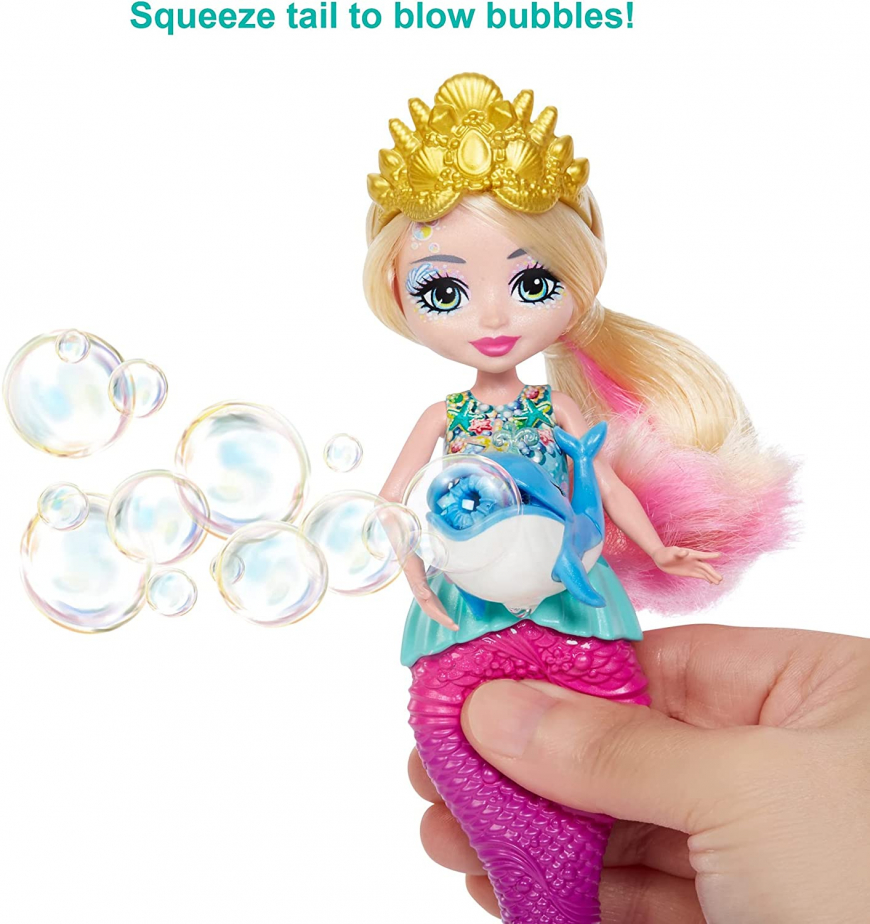 Royal Enchantimals Ocean Kingdom Mermaid with bubble-making whale