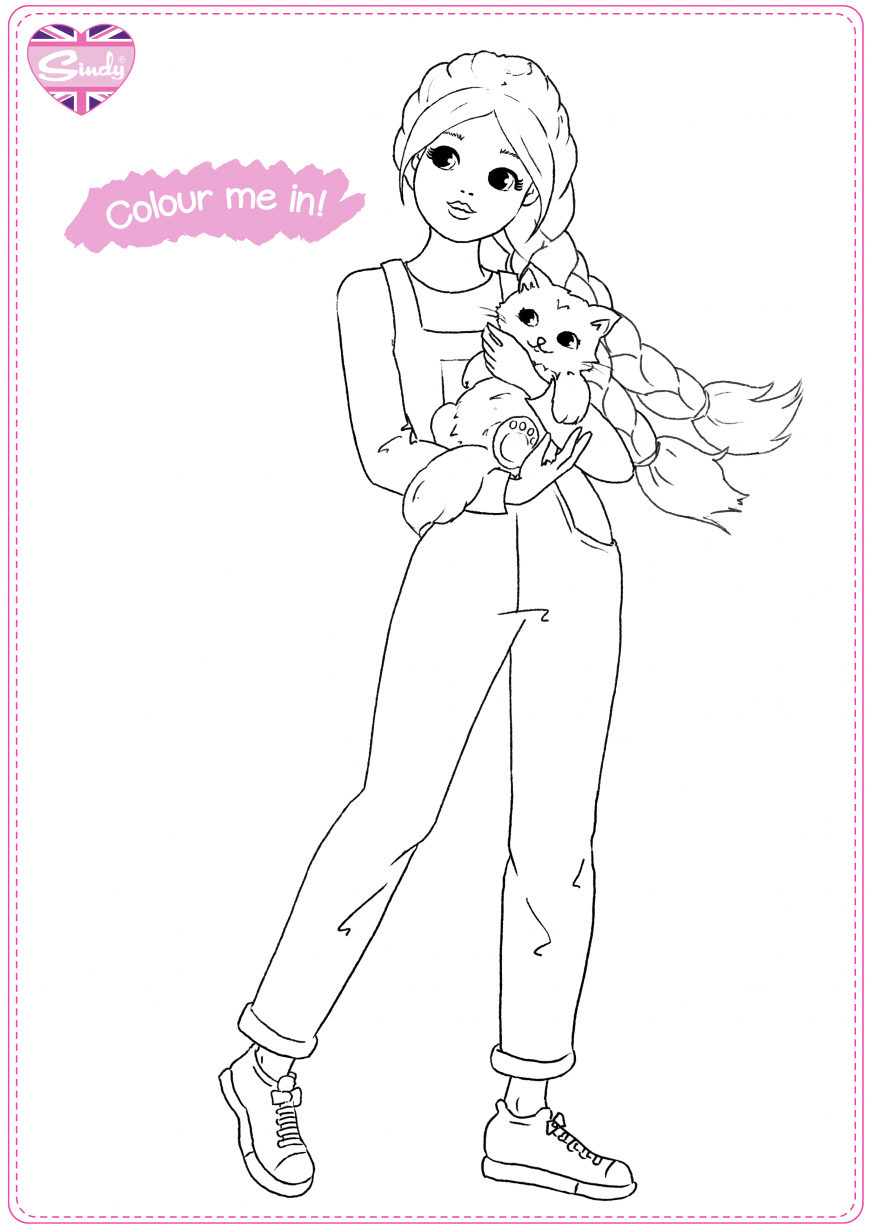 Pet Parlour Sindy coloring page