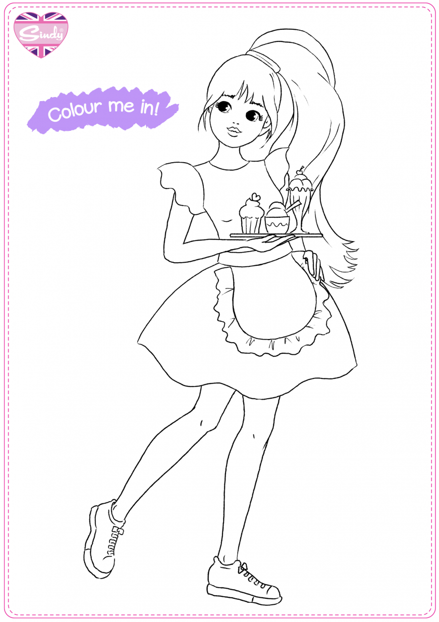 Sweet Treats Sindy coloring page